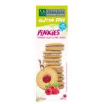 Безглутенови бисквити с ванилов крем и малини, 125 g