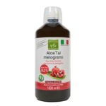 Алое вера (сок и пулпа от лист) + сок от нар - Имунитет, храносмилане, антиоксидантна защита. 1 литър, 20 дози