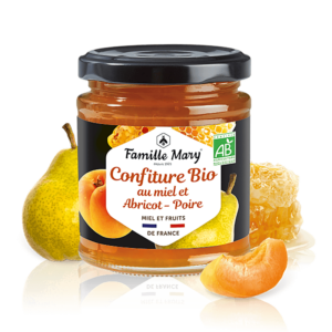Био конфитюр от кайсии и круши с мед, 220 g