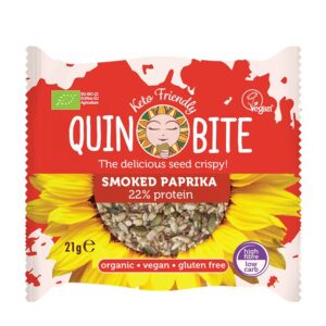 Био безглутенови хрупки QUIN BITE - Пушен пипер, 21 g
