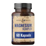 Магнезий 126 mg (8 форми) + Витамин B6 2.1 mg – За мускули, сърце и нервна система, 60 капсули