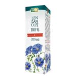 Студено пресовано масло от ленено семе + витамин Е – Сърдечно здраве и баланс на холестерола, 200 ml