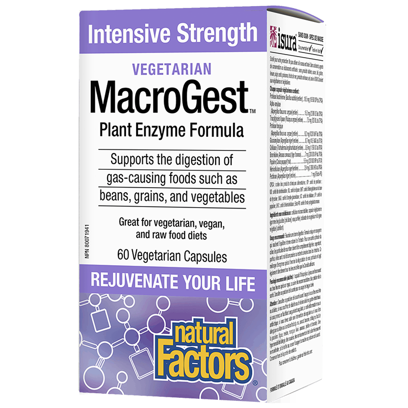 Растителни храносмилателни ензими MacroGest™ - За вегетарианци, вегани и придържащи се към суровоядство, 60 капсули - Image 2